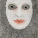 My name is Sila 2020 – Watercolour, wool and pencil on viscose - 20 x 25 cm
